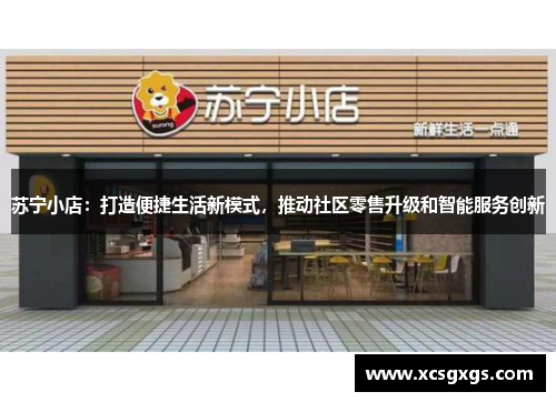 苏宁小店：打造便捷生活新模式，推动社区零售升级和智能服务创新